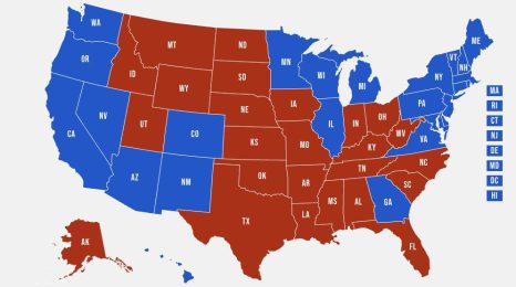 2020 U.S. presidential election electoral map